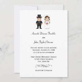 Bride & Groom - Bröllopsinbjudan Inbjudningar