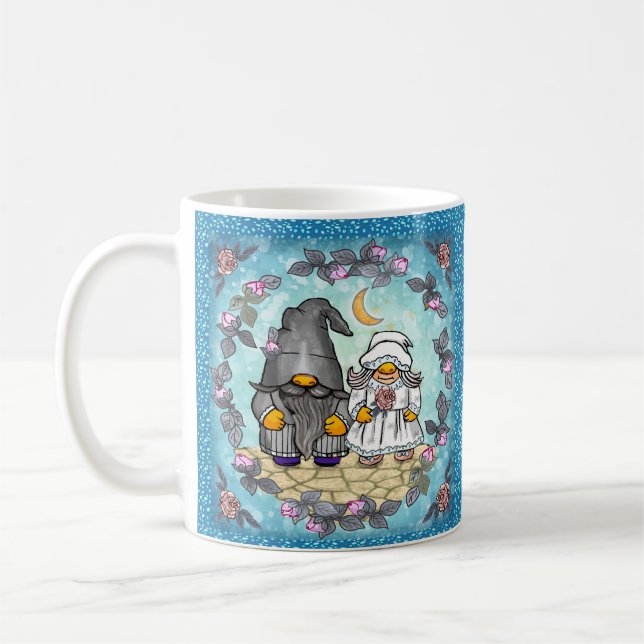 Bride & Groom gnome Kaffemugg (Vänster)
