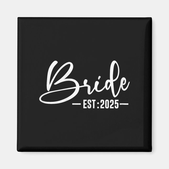 Bride Groom Groom Bröllop Förlovning Bri Magnet (Framsidan)