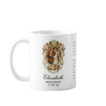 Bride Groom Guld Blommigt Prayer Bridesmaid