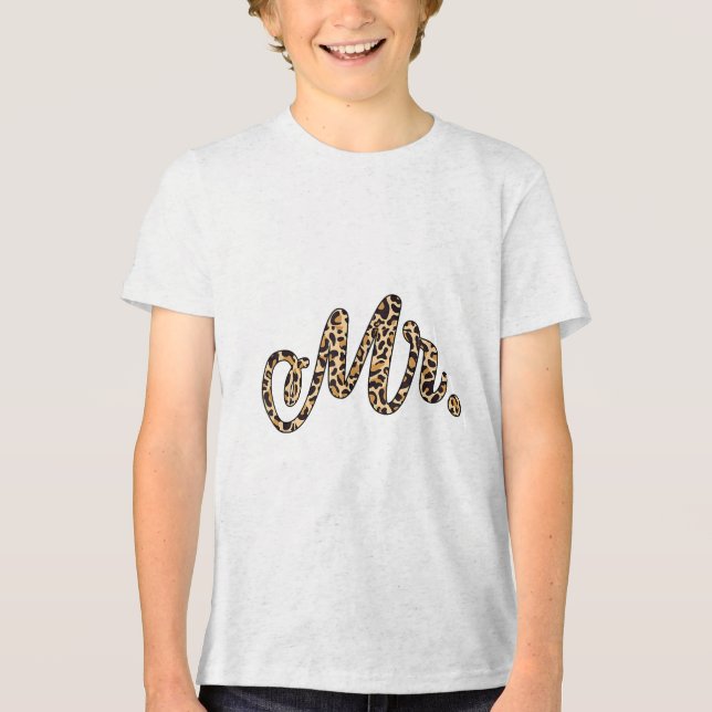 Bride Groom Leopard Print Bröllop Matching Coup T Shirt (Framsida)