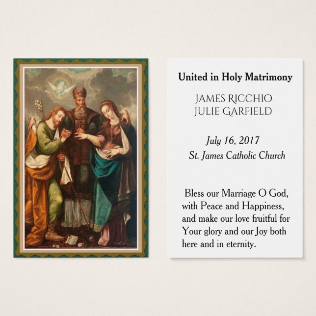 Bride Groom Mary, Briom Heliga-förmånskort Visitkort (Framsida & baksida)