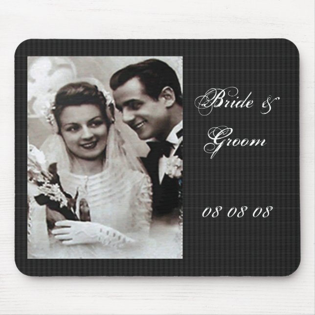 "Bride & Groom" Mousepad Musmatta (Framsidan)