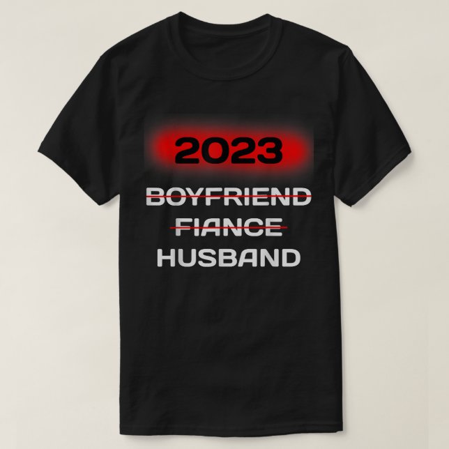 Bride & Groom Par Boykompis Fiance Make Wed T Shirt (Design framsida)
