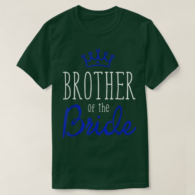 Bride Groom s Brother of the Bride Bröllop Squad G T Shirt (Design framsida)