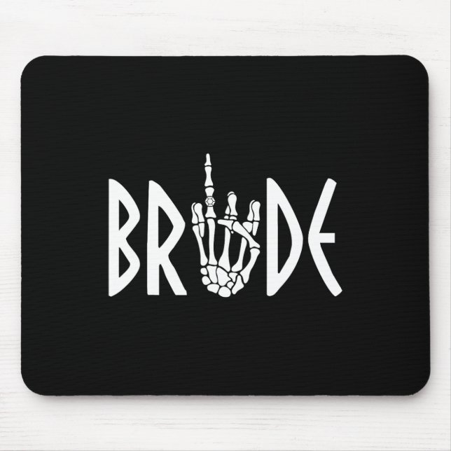 Bride Groom Skeleton Gothic Bröllop Förlovning Hal Musmatta (Framsidan)
