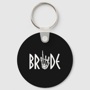 Bride Groom Skeleton Gothic Bröllop Förlovning Hal Nyckelring