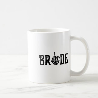 Bride Groom Skeleton Hand Halloween Bröllop Bachel Kaffemugg