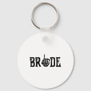 Bride Groom Skeleton Hand Halloween Bröllop Bachel Nyckelring