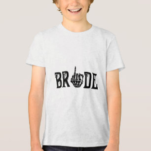 Bride Groom Skeleton Hand Halloween Bröllop Bachel T Shirt