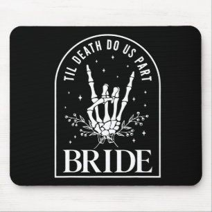 Bride Groom Skeleton Sten Hand Par Bröllop Hal Musmatta