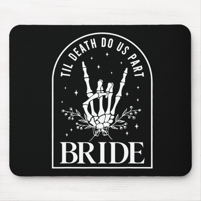 Bride Groom Skeleton Sten Hand Par Bröllop Hal Musmatta (Framsidan)