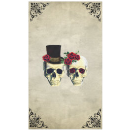 Bride & Groom Skull Bröllop
