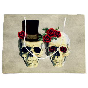 Bride & Groom Skull Bröllop