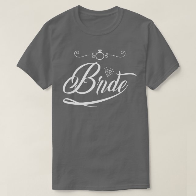 Bride Groom Wedding Bachelorette Party Marriage Br T Shirt (Design framsida)
