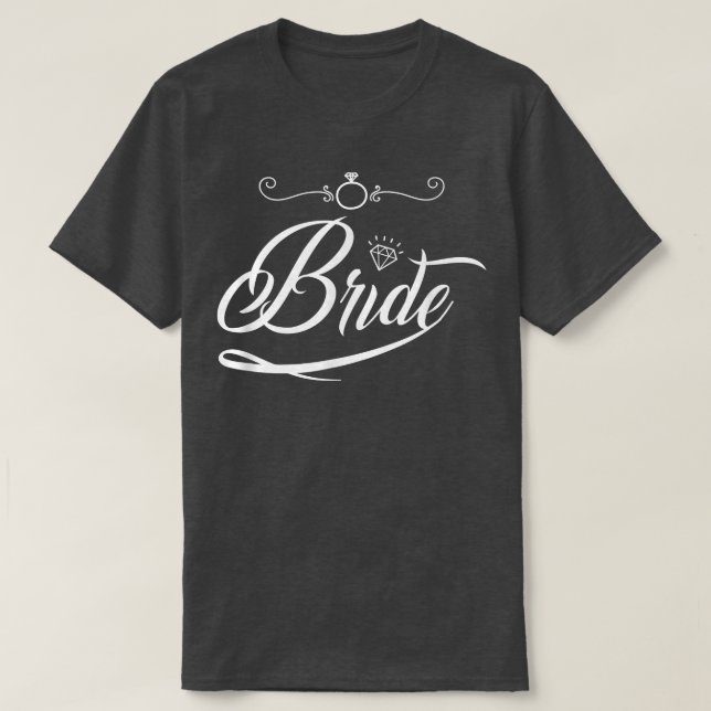 Bride Groom Wedding Bachelorette Party Marriage Br T Shirt (Design framsida)
