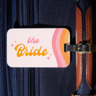 Bride Groovy Rosa & Orange Bagagebricka