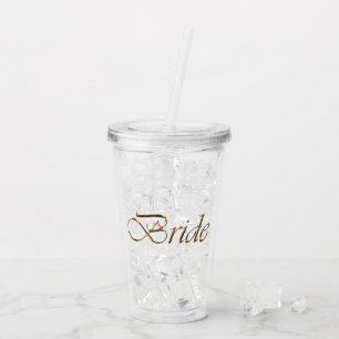 Bride guld elegant chic Bachelorette Party Take Away Mugg