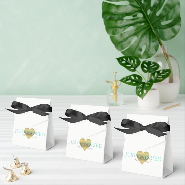 BRIDE & Guld Heart Firande Shower Party Presentaskar (Multipel)