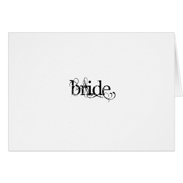 Bride Hälsningskort (Framsidan Horizontal)