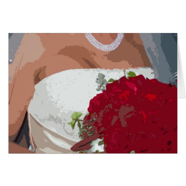 Bride Hälsningskort (Framsidan Horizontal)