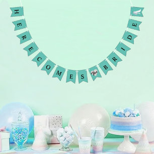 BRIDE här kommer hit från Bride Möhippa Party Vimplar