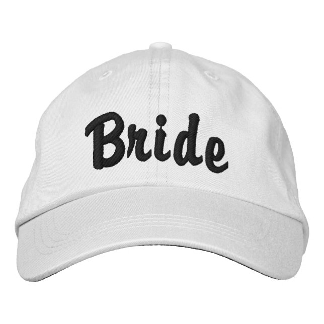 "Bride" Hat Broderad Keps (Framsida)