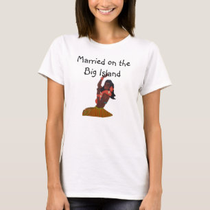 Bride Hawaiian Bröllop Big Island of Hawaii Tee Shirt