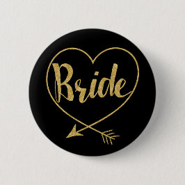 Bride | Heart Golden and Black Knapp