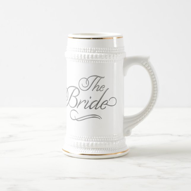 Bride Honeymoon Beer Mugg Silver (Höger)
