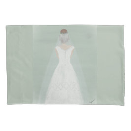 Bride i bröllop klänning