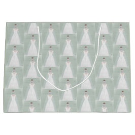 Bride i bröllop klänning