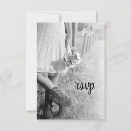 Bride i CowboyBoots med solblommor Bröllop OSA