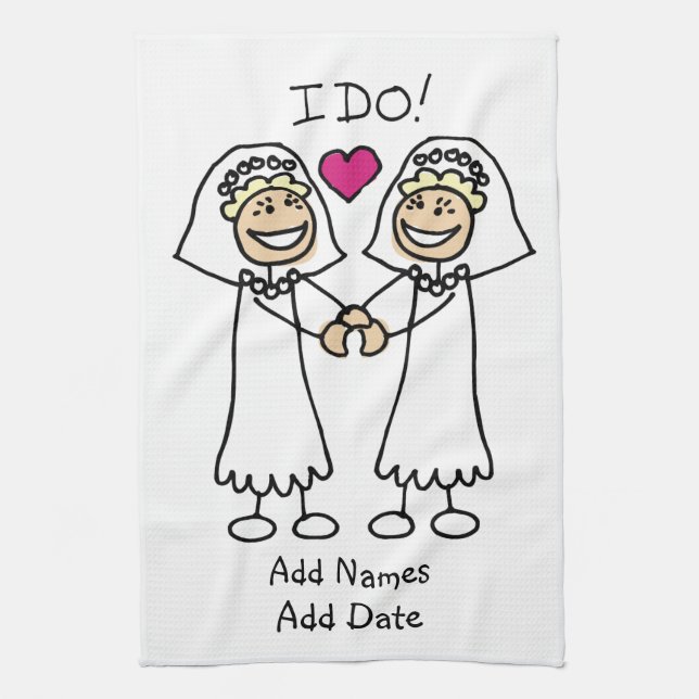 Bride I Do Kökshandduk (Vertikal)