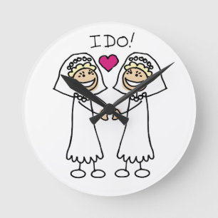 Bride I Do Rund Klocka