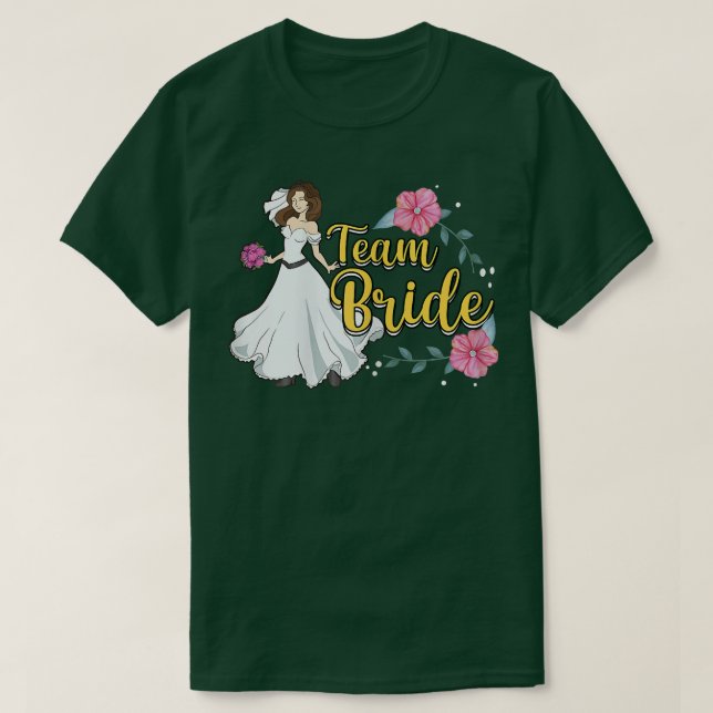 Bride i kvinnoramet t shirt (Design framsida)