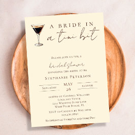 Bride in a Tini Bit Espresso Martini Möhippa Inbjudningar
