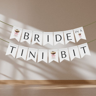 Bride in a Tini Bit - Espresso Martini Möhippa Vimplar