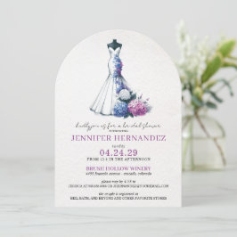 Bride in Bloom Hydrangea Bridal Shower Inbjudningar