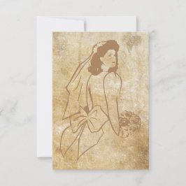 Bride in Brown Grunge