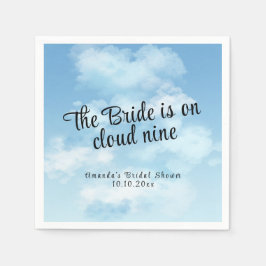 Bride Is On Cloud Nine Bridal Shower Pappersservett
