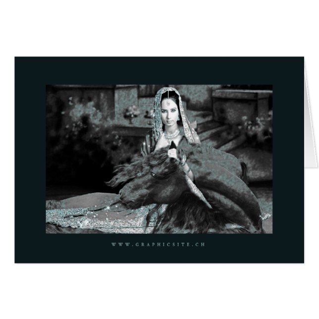 Bride - kort, Hälsning/anteckning Hälsningskort (Framsidan Horizontal)