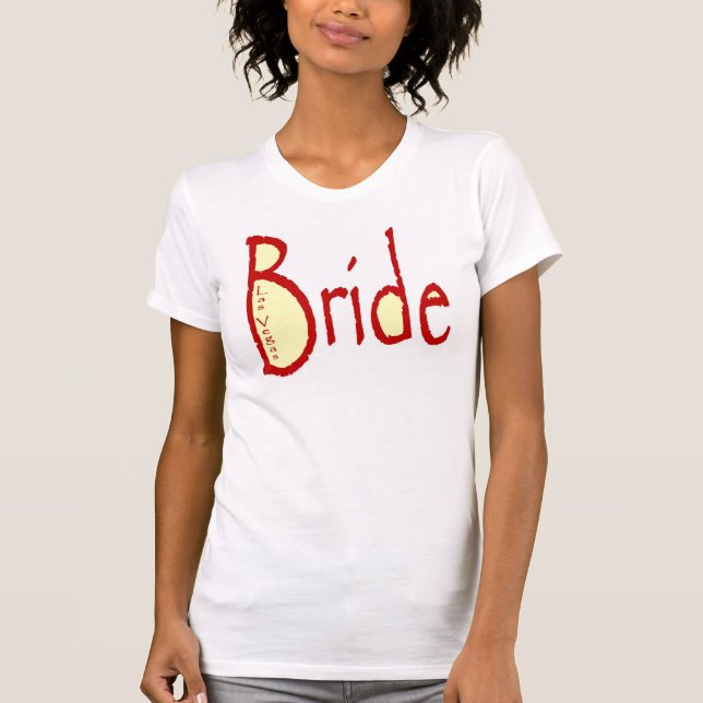Bride Las Vegas Dam Avslappnad Tanktop Tröja (Framsida)