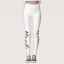Bride Leggings. Bachelorette Party. Bröllop!
