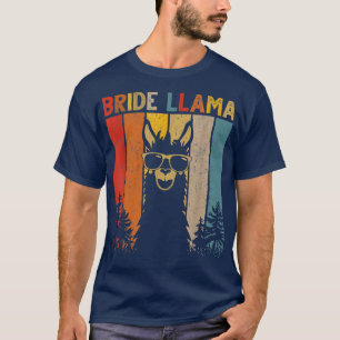 Bride Llama Birthday Matching Family for Manar Wom T Shirt