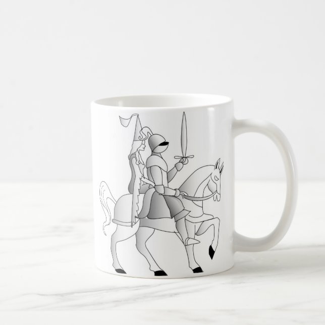 Bride med Knight i Shining Armor Kaffemugg (Höger)