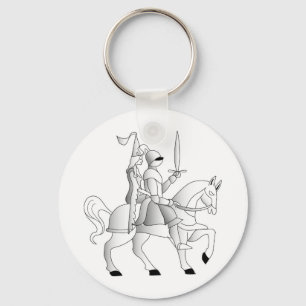 Bride med Knight i Shining Armor Nyckelring
