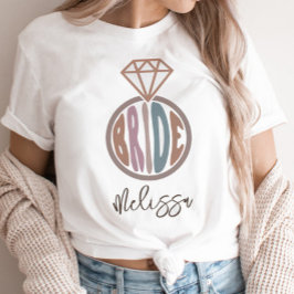 Bride Möhippa Namn Personlig T Shirt