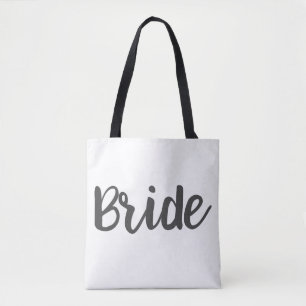 Bride Monogram Personligt bröllp Tote Bag Tygkasse
