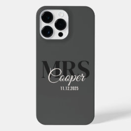 Bride Namn med Bröllop-datumträkol Färg